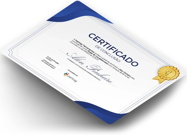 Certificado da Hashtag